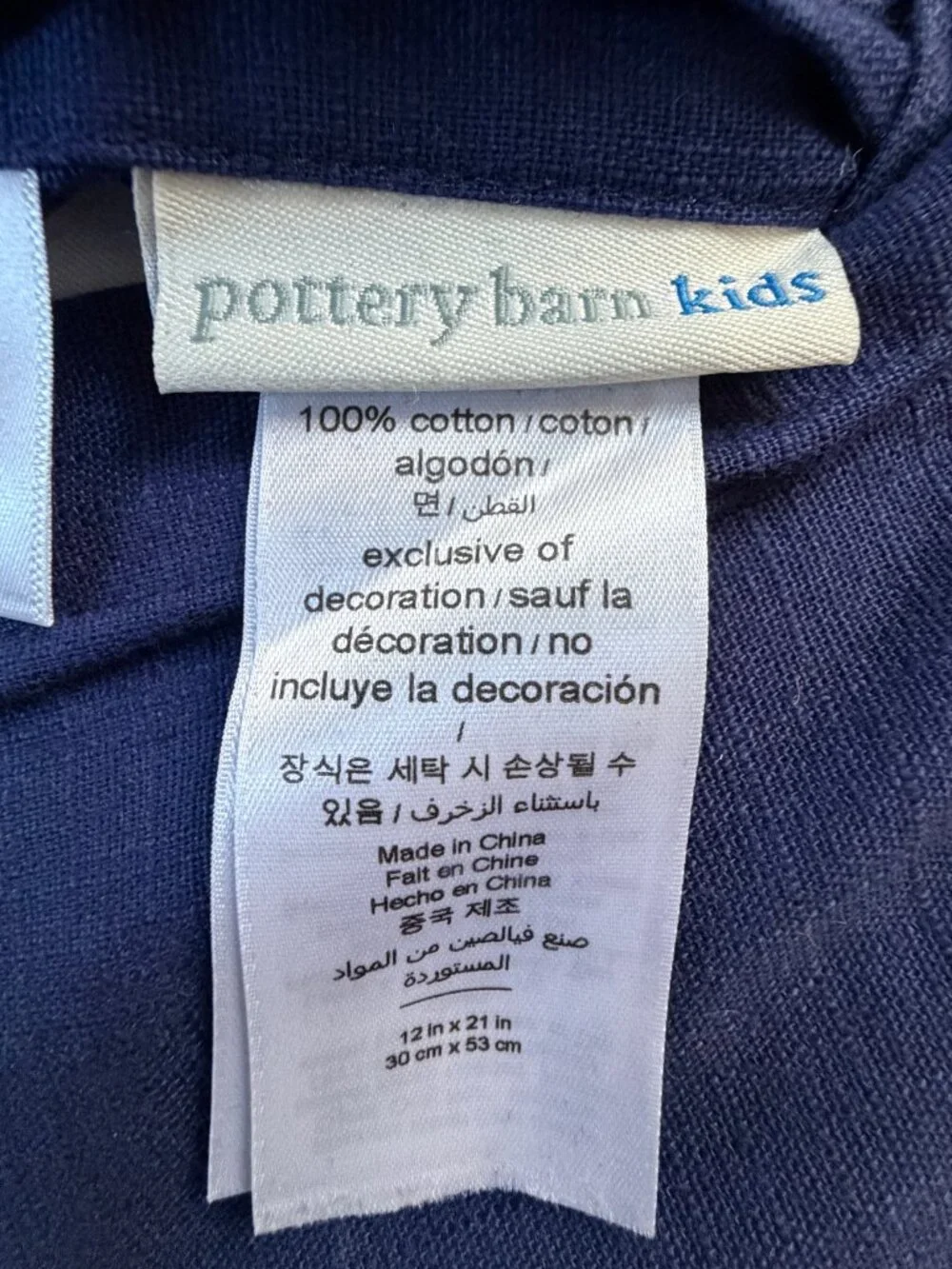 Pottery Barn Kids Toy Story Embroidered Lumbar Pillow - Excellent Pre-Owned Cond